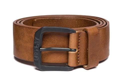 REPLAY Vintage Leather Belt W95 Tan