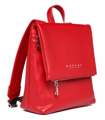 REPLAY Backpack With Flap Blood Red