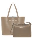 REPLAY Reversible Shopper with Crossbody Sand - Cobalt Grey