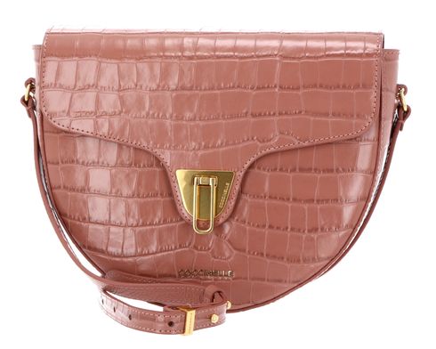 COCCINELLE Beat Croco Shiny Soft Handbag Litchi