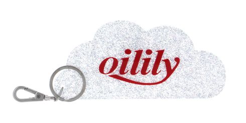 Oilily Castle in the Clouds Key Hanger Silver