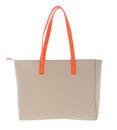 VALENTINO Portia Shopping Bag Ecru / Aranc Fluo VALENTINO Portia Shopping Bag Ecru / Aranc Fluo