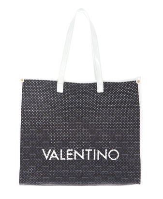 VALENTINO Prisca Shopping Bag Blu / Bianco