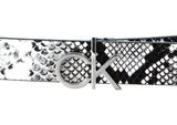 Calvin Klein CK Logo Belt 30MM W75 Python Print Calvin Klein CK Logo Belt 30MM W75 Python Print