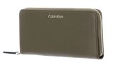 Calvin Klein Saffiano Zip Around Wallet Winter Moss Calvin Klein Saffiano Zip Around Wallet Winter Moss