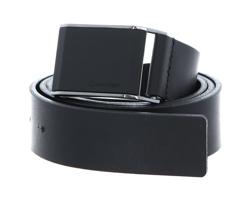 Calvin Klein Beveled Rubber Plaque 35MM Belt W80 CK Black