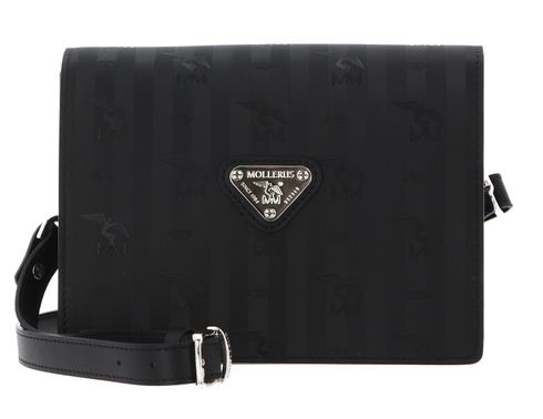 MAISON MOLLERUS Melide Crossover Bag Black / Nastro / Silver