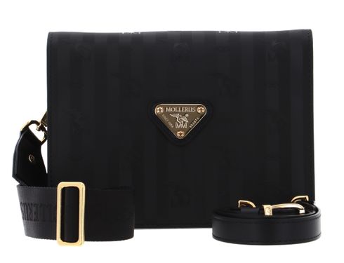 MAISON MOLLERUS Melide Crossover Bag Black / Nastro / Gold