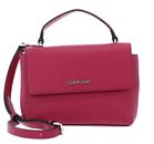 Calvin Klein Mini Flap Bag Top Handle Bag Cerise