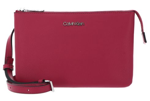 Calvin Klein EW Double Compartment Xbody Cerise