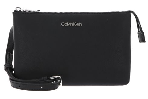 Calvin Klein EW Double Compartment Xbody CK Black