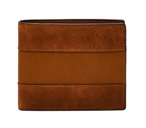 FOSSIL Everett Large Coin Pocket Bifold Medium Brown