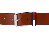 TOMMY HILFIGER TJM Flag Roller Belt 4.0 W85 Natural Cognac TOMMY HILFIGER TJM Flag Roller Belt 4.0 W85 Natural Cognac