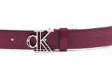 Calvin Klein Outline Mono Plaque Belt 30MM W90 Dark Clove Calvin Klein Outline Mono Plaque Belt 30MM W90 Dark Clove