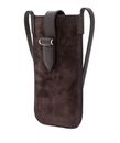 DECADENT Fiona Mobile Bag Suede Dark Brown