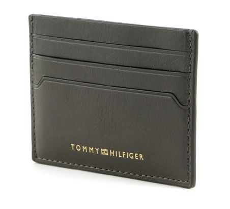 TOMMY HILFIGER Casual Leather CC Holder Camo Green