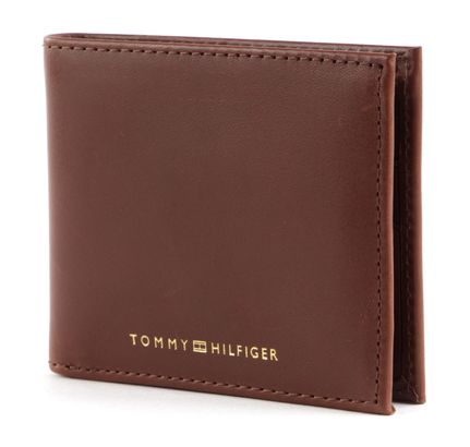 TOMMY HILFIGER Casual Leather Mini CC Wallet Tan