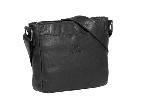 MUSTANG Catania Leather Crossbody Bag Black