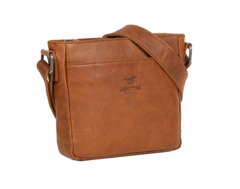 MUSTANG Catania Leather Crossbody Bag Cognac