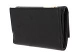 COCCINELLE Metallic Soft Wallet Grainy Leather Noir