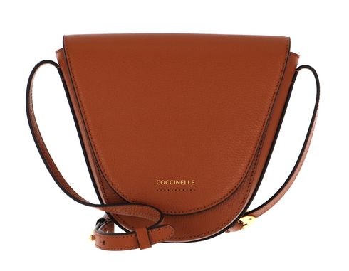 COCCINELLE Josephine Crossbody Grained Leather Caramel