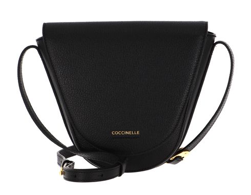 COCCINELLE Josephine Crossbody Grained Leather Noir