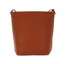 COCCINELLE Lea Shoulder Bag Grained Leather Caramel