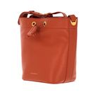 COCCINELLE Lea Shoulder Bag Grained Leather Chestnut