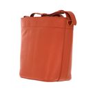 COCCINELLE Lea Shoulder Bag Grained Leather Chestnut