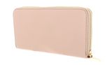 COCCINELLE Metallic Soft Zip Wallet Grainy Leather Powder Pink COCCINELLE Metallic Soft Zip Wallet Grainy Leather Powder Pink