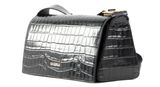 COCCINELLE Josephine Croco Shoulder Bag Noir