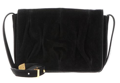 COCCINELLE Marquise Goodie Suede Crossbody Bag Noir