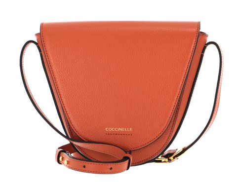 COCCINELLE Josephine Crossbody Grained Leather Chestnut