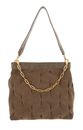 COCCINELLE Marquise Goodie Suede Shoulderbag New Taupe
