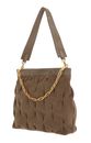 COCCINELLE Marquise Goodie Suede Shoulderbag New Taupe