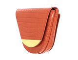 COCCINELLE Josephine Croco Crossbody Chestnut