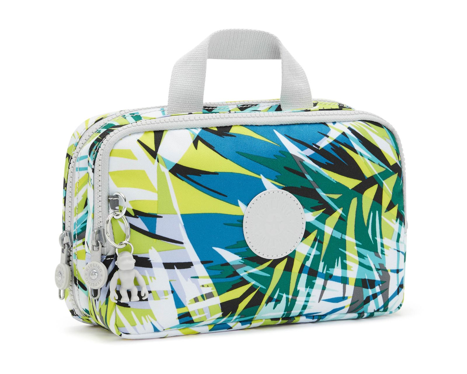 kipling Basic Print Toiletry Bag M Bright Palm