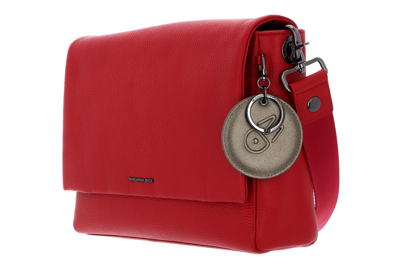 MANDARINA DUCK Mellow Leather Messenger Flame Scarlet