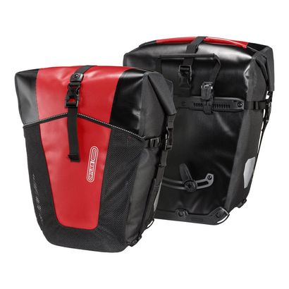 ORTLIEB Classic Back-Roller Pro Bike Side Panniers (QL2.1) 78L - Pair Red-Black