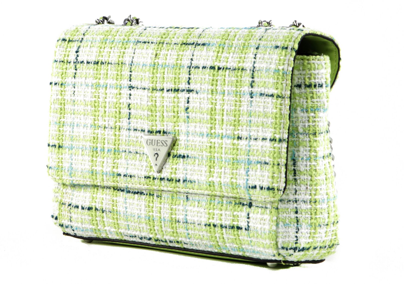 GUESS Cessily Convertible Xbody Flap Lime Multi