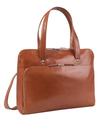 LEONHARD HEYDEN Cambridge Briefcase 1 Compartment Cognac