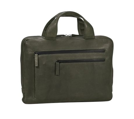 LEONHARD HEYDEN Den Haag Briefcase 1 Compartment Olive