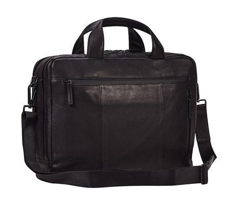 LEONHARD HEYDEN Den Haag Briefbag 2 Compartment Black