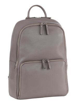 LEONHARD HEYDEN Montpellier Leather Backpack Grey