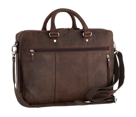 LEONHARD HEYDEN Salisbury Briefcase 2 Compartments Brown