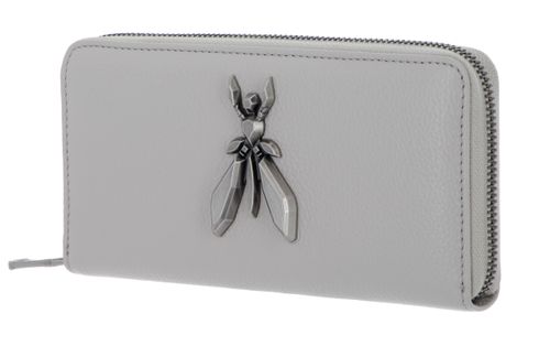 PATRIZIA PEPE Zip Around Wallet Ice Grey PATRIZIA PEPE Zip Around Wallet Ice Grey