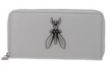 PATRIZIA PEPE Zip Around Wallet Ice Grey PATRIZIA PEPE Zip Around Wallet Ice Grey