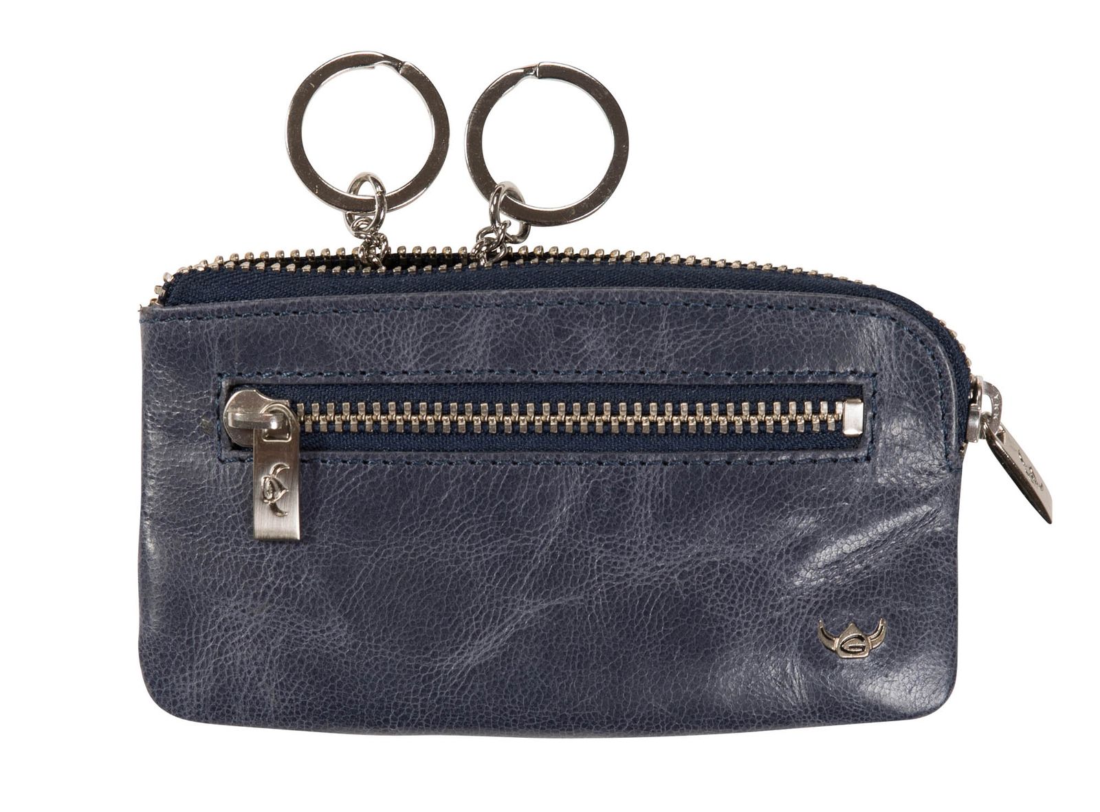 Golden Head Tosca Zipped Key Case Dark Blue