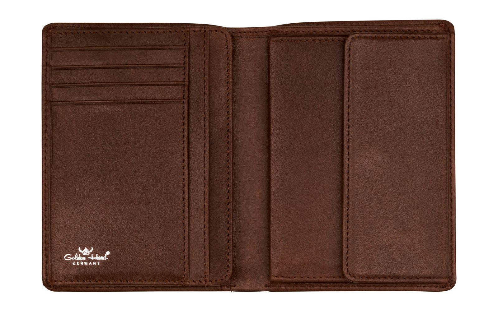 Golden Head Como Billfold Coin Wallet Brown