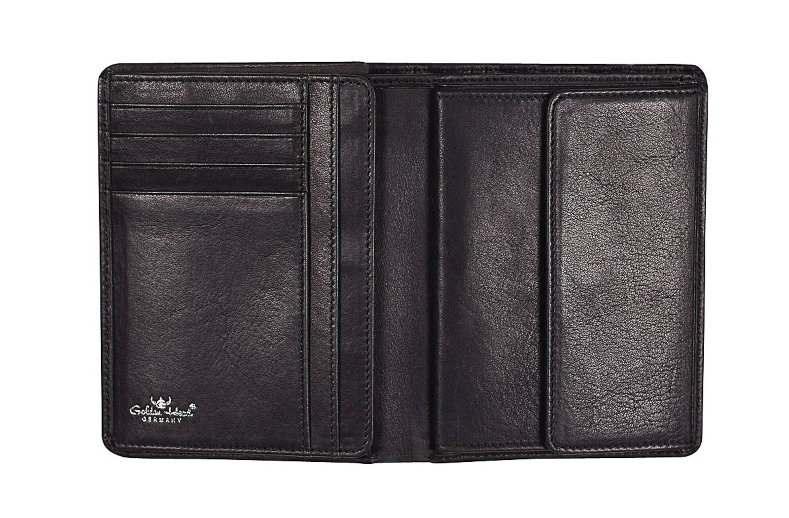 Golden Head Como Billfold Coin Wallet Black